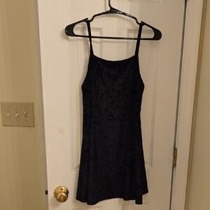 Elegant Black Velvet Dress